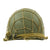 Original U.S. WWII M1 McCord Fixed Bale Front Seam Helmet with Net and MSA Liner Original Items