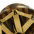 Original U.S. WWII M1 McCord Fixed Bale Front Seam Helmet with Net and MSA Liner Original Items