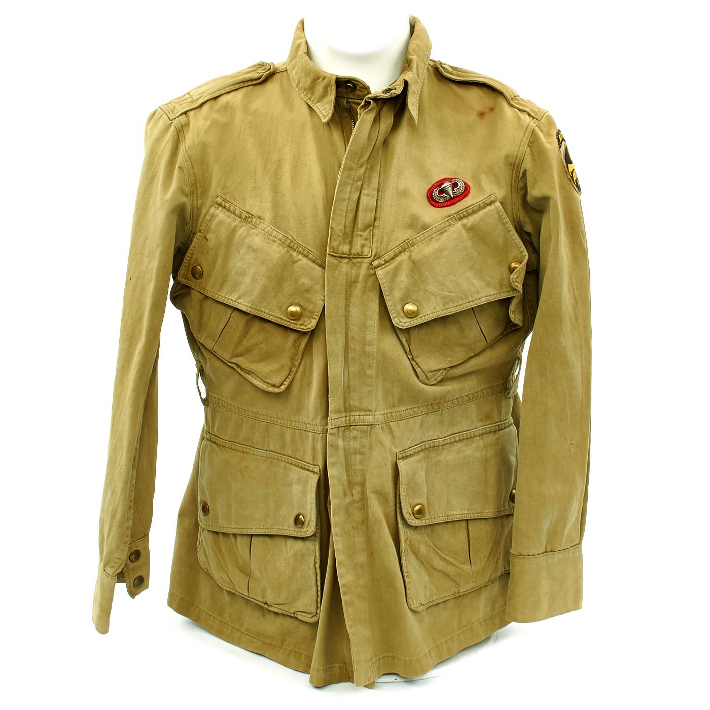 初期 L.G.B Parachute Boa jacket S 送料無料 Original U.S. WWII 464th Parachute Field Artillery Battalion M1942