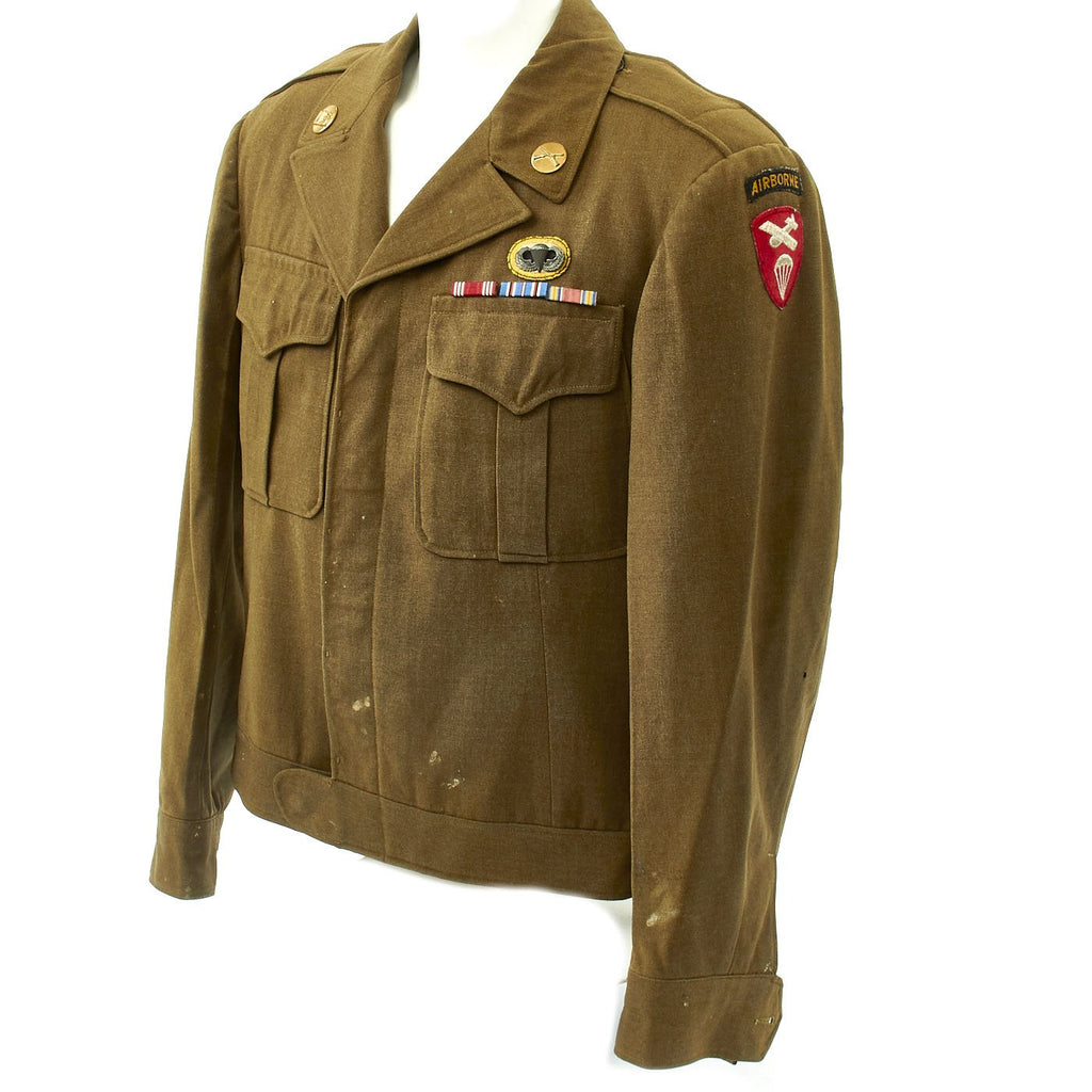 Original U.S. WWII 555th Parachute Infantry Battalion Triple Nickels Ike Jacket Original Items