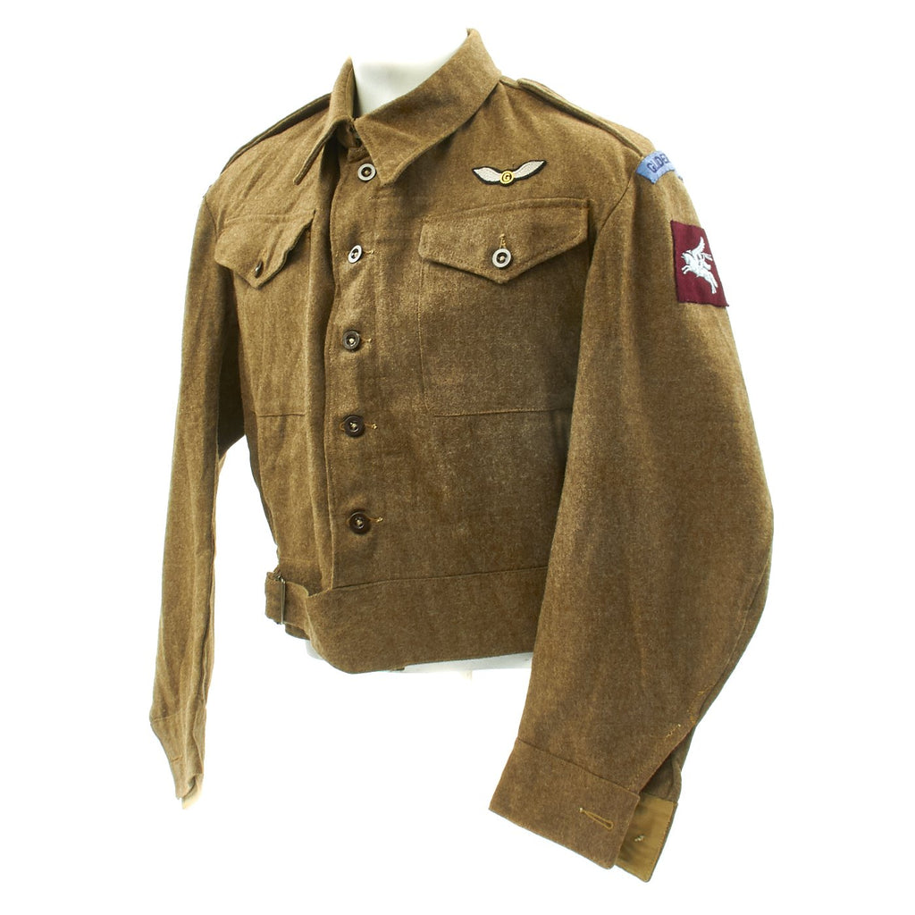 Original British WWII Airborne Glider Pilot Regiment Battledress Jacket - 1942 Dated Original Items
