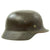 Original German WWII Army Heer M35 Single Decal Steel Helmet with Size 56 Liner - EF64 Original Items