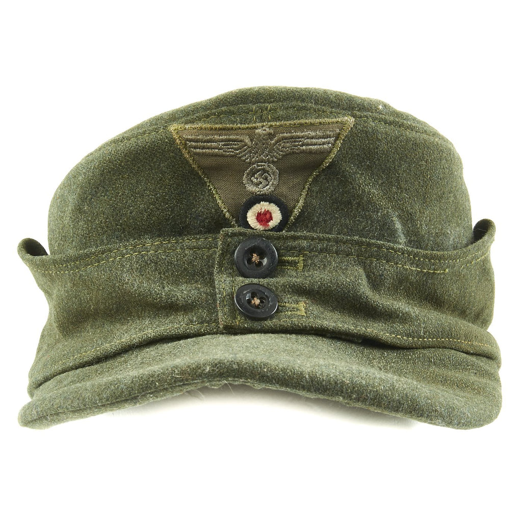 Original German WWII 1945 Dated M43 Heer Field Cap - RBNr Marked Original Items