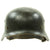 Original German WWII Army Heer M40 Single Decal Steel Helmet with Size 58 Liner and Chinstrap - Q66 Original Items