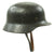 Original German WWII Army Heer M40 Single Decal Steel Helmet with Size 58 Liner and Chinstrap - Q66 Original Items