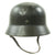 Original German WWII Army Heer M40 Single Decal Steel Helmet with Size 58 Liner and Chinstrap - Q66 Original Items
