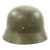 Original German WWII Army Heer M40 Single Decal Steel Helmet with Camouflage Paint and Size 56 Liner - ET64 Original Items