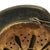 Original German WWII M42 Army Heer Helmet with Textured Camouflage Paint and 57cm Liner - hkp64 Original Items