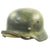Original German WWII Named Luftwaffe Normandy Camouflage M35 Helmet - EF64 Original Items