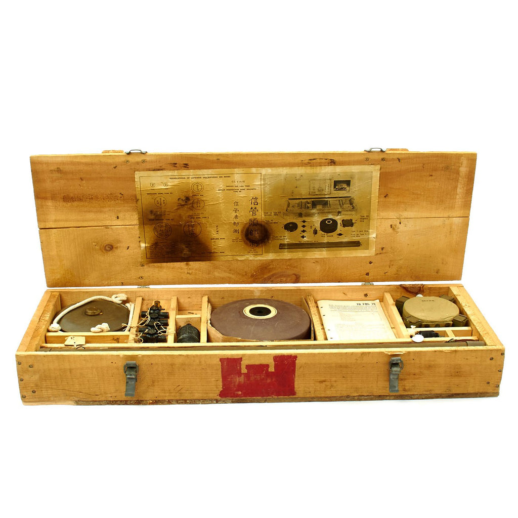 Original U.S. WWII Japanese Mine Training Aid Set No. 2 - Complete Original Items