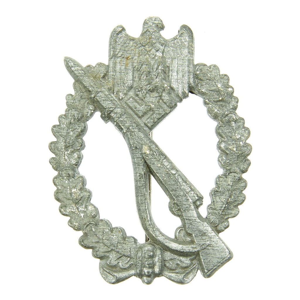 Original German WWII Silver Grade Infantry Assault Badge by Friedrich Linden of Lüdenscheid Original Items