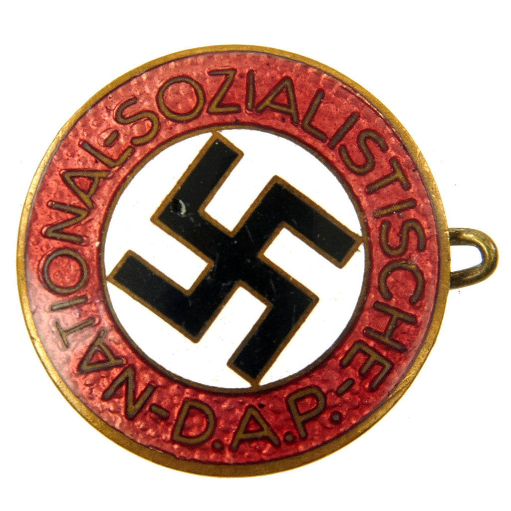 Original German NSDAP Party Enamel Membership Badge Pin by Hans Doppler of Wels - RZM M1/159 Original Items