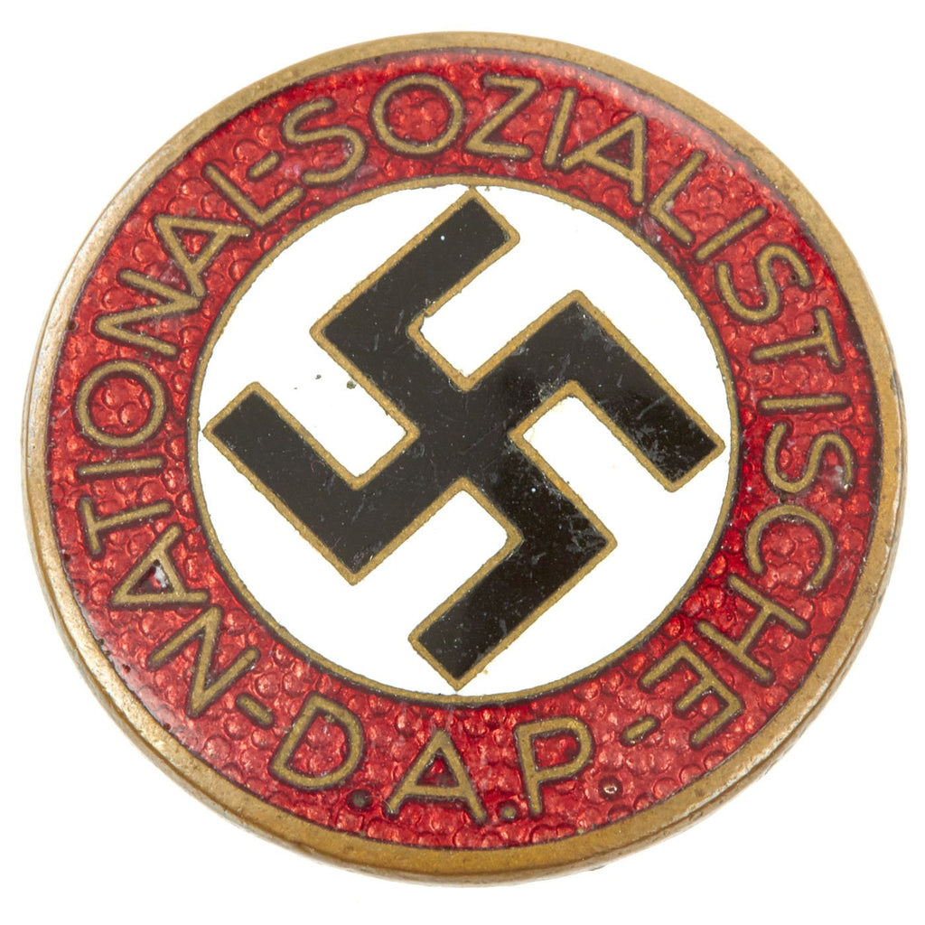 Original German NSDAP Party Enamel Membership Badge Pin by Gustav Mössmer - RZM M1/127 Original Items