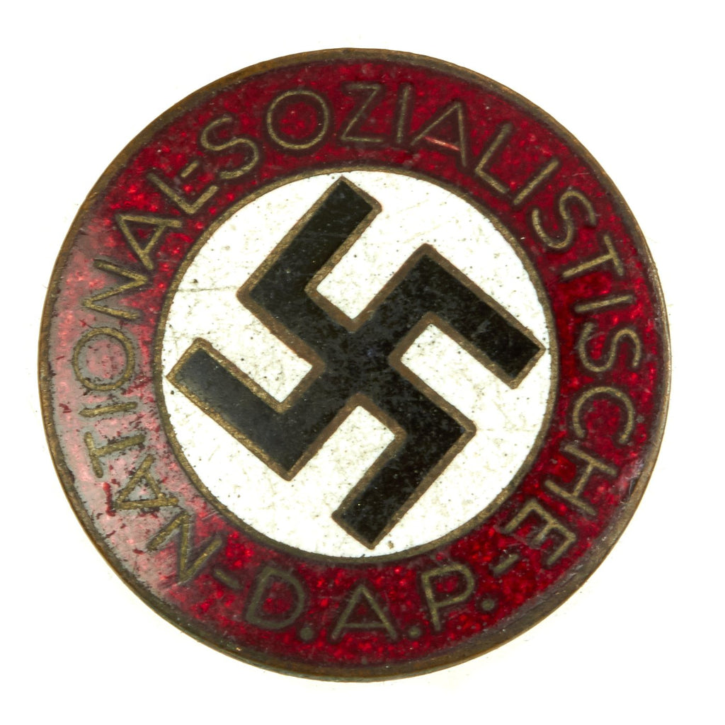 Original German NSDAP Party Enamel Membership Badge Pin by Kerbach & Israel - RZM M1/42 Original Items