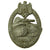 Original German WWII Silver Grade Panzer Assault Tank Badge - Solid Version Original Items