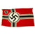 Original German WWII Kriegsmarine 150cm x 250cm Naval Battle Flag by Johann Liebieg & Co. - Reichkriegsflagge Original Items