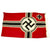 Original German WWII Kriegsmarine 150cm x 250cm Naval Battle Flag by Johann Liebieg & Co. - Reichkriegsflagge Original Items