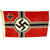 Original German WWII Small Kriegsmarine 85cm x 50cm Naval Battle Flag - Reichkriegsflagge Original Items