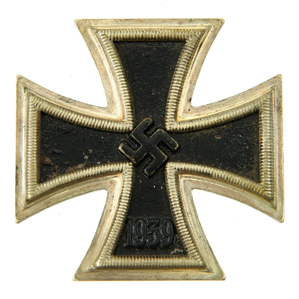Original German WWII Iron Cross First Class 1939 with Pinback by Fritz Zimmermann of Stuttgart - EKI Original Items