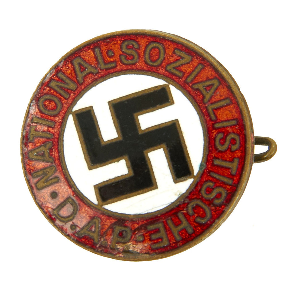 Original German WWII Early NSDAP Party Enamel Membership Badge Pin Original Items