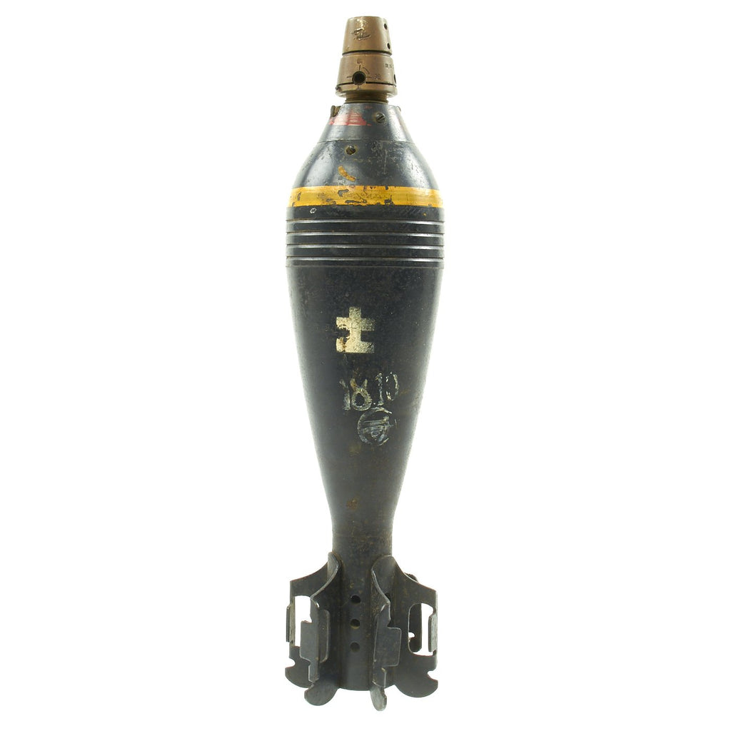 Original Japanese WWII Type 100 HE 81mm Inert Mortar Round - dated 1941 / 1942 Original Items