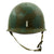 Original U.S. WWII Officer Camouflage M1 Helmet by Schlueter with CAPAC Liner Original Items