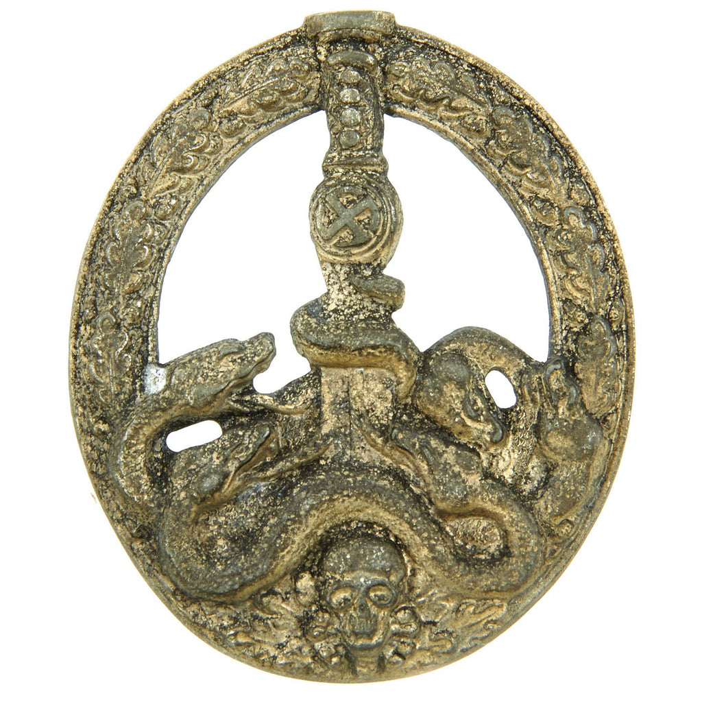 Original Rare German WWII Silver Grade Anti-Partisan Bandit-Warfare Badge - Bandenkampfabzeichen Original Items