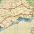 Original U.S. & British WWII Allied Color Maps of Wales, Venice, Central Europe, & Surroundings - Set of 5 Original Items