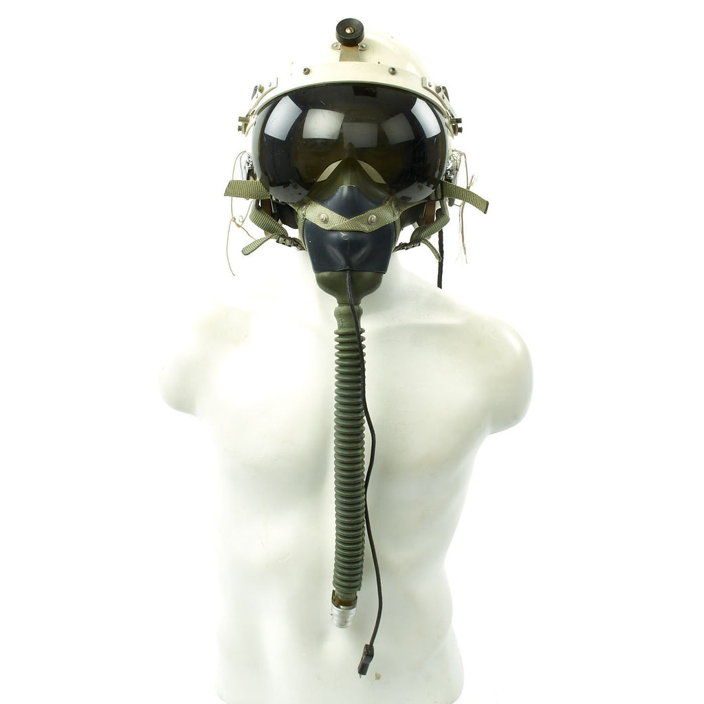 Original U.S. Air Force Named Gentex P-4A Flight Helmet with Oxygen Mask and Visor Cover c. 1957-59 Original Items