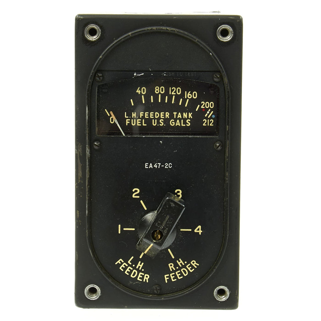 Original U.S. WWII Boeing B-17 Flying Fortress Instrument Panel Fuel Gauge Liquidometer EA47-2C Original Items