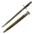 Original U.S. WWI M1917 Enfield Rifle Bayonet by Remington with Scabbard Original Items