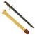 Original U.S. WWI M1905 Springfield 16 inch Rifle Bayonet with M1910 Scabbard - dated 1918 Original Items