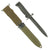 Original U.S. Vietnam War Era Garand Rifle M5A1 Bayonet by Milpar with German-made M8A1 Scabbard Original Items