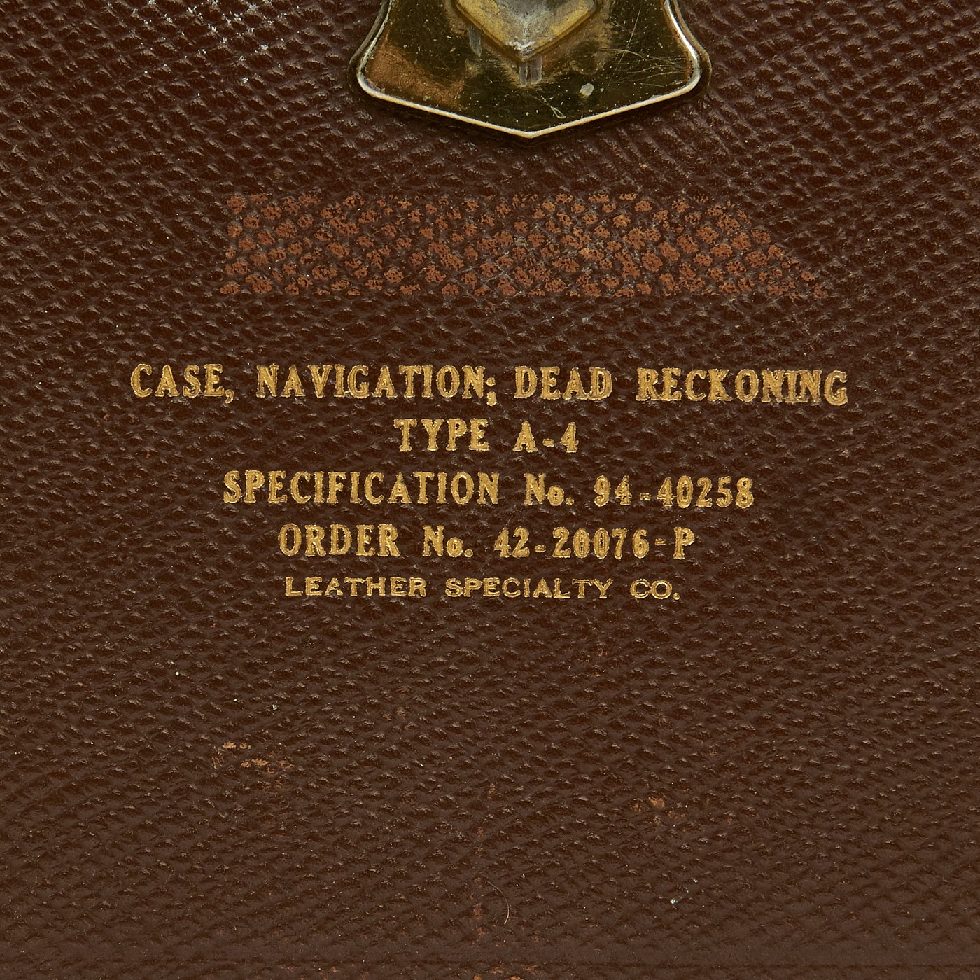 Original U.S. WWII Type A-4 Navigator's Dead Reckoning Case with