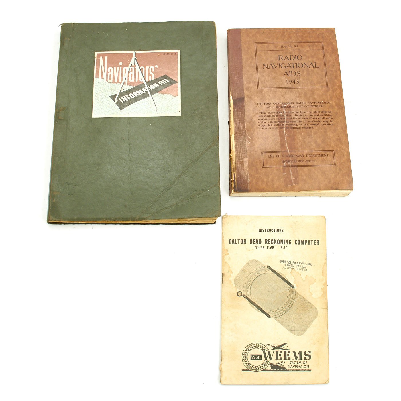 Leather Navigator Briefcase No. 1943, USA Made, Full-Grain