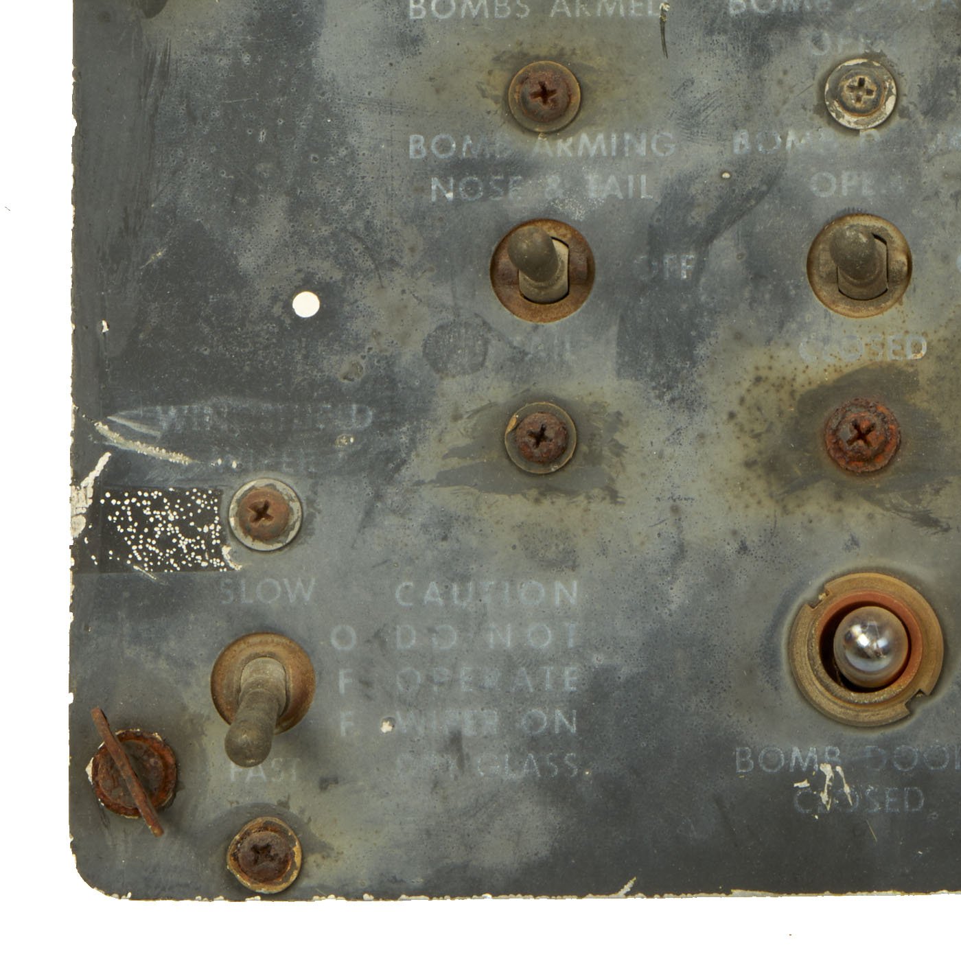 Bomb Direction Control Panel Original U.S. WWII Douglas A-26 Invader Aircraft Control Panel ...