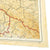 Original U.S. WWII 1943 Color Silk Double Side Escape Map 43/E & 43/F - Central Europe & Balkans Original Items