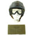 Original U.S. WWII Army Air Forces Aviator A-11 Flight Helmet with K-14 Earphones and M-1944 Goggles in Case Original Items