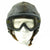 Original U.S. WWII Army Air Forces Aviator A-11 Flight Helmet with K-14 Earphones and M-1944 Goggles in Case Original Items