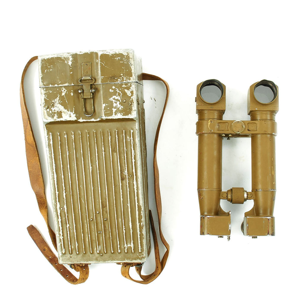 Original Japanese WWII Damaged 8x62 Trench Periscope Binoculars with Matched Transport Case - Dated 1940 Original Items