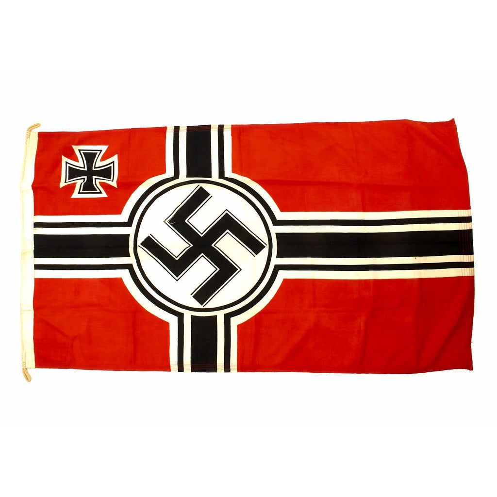 Original German WWII Kriegsmarine 170cm x 100cm Naval Battle Flag - Reichkriegsflagge Original Items