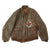 Original U.S. WWII 423rd Bomb Squadron Named A-2 Flight Jacket - Distinguished Flying Cross Original Items
