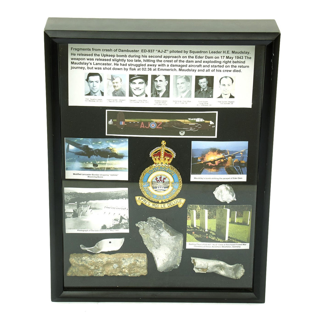 Original British WWII Fragments from Crashed R.A.F. Lancaster Dambuster ED-937 "AJ-Z - Operation Chastise Original Items