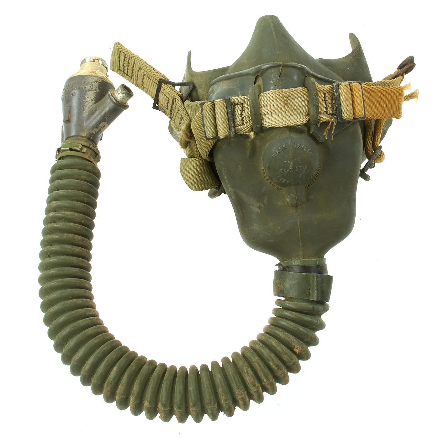 Original U.S. Korean War Air Force Type P1A Flying Helmet with MS