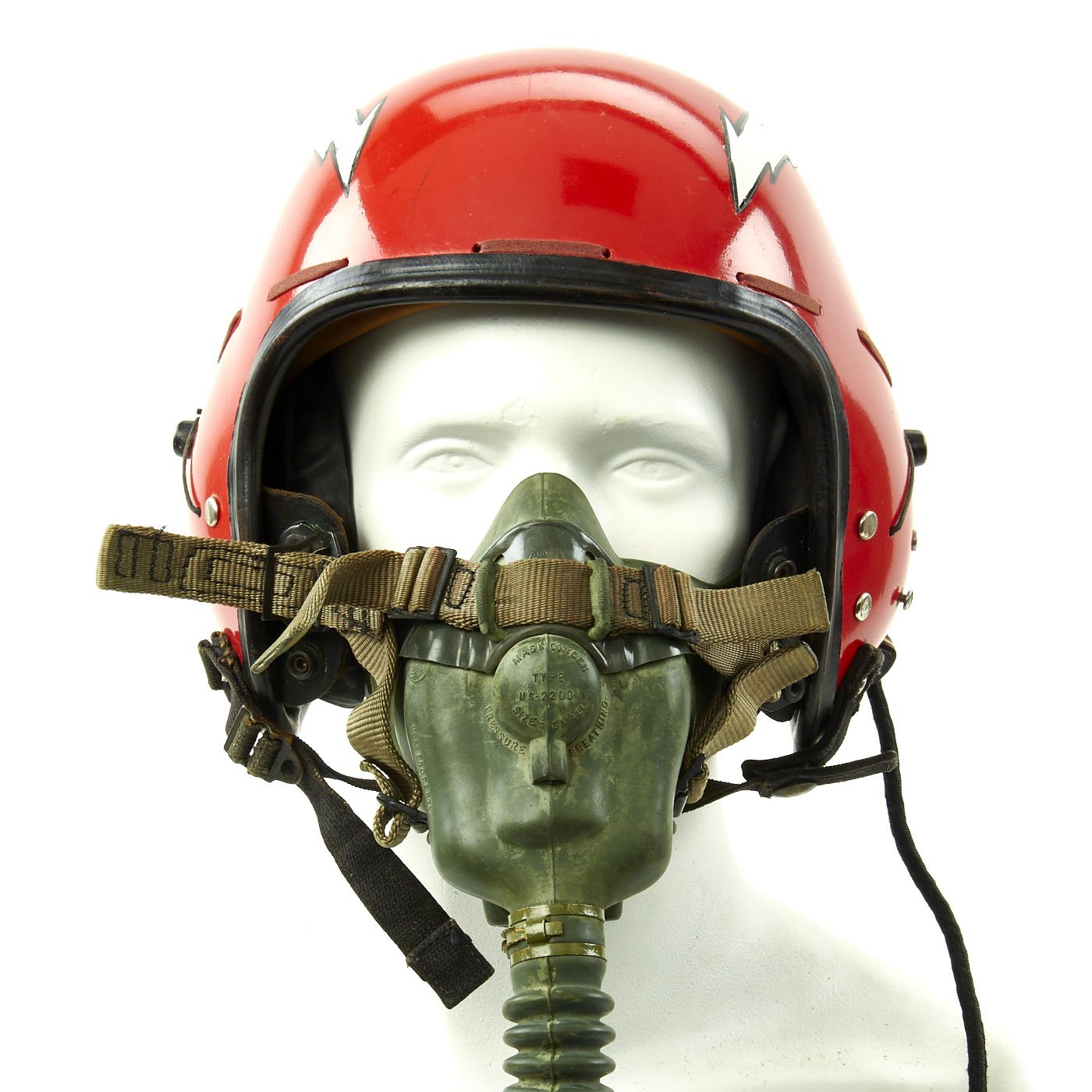 Original U.S. Korean War Air Force Type P1A Flying Helmet with MS