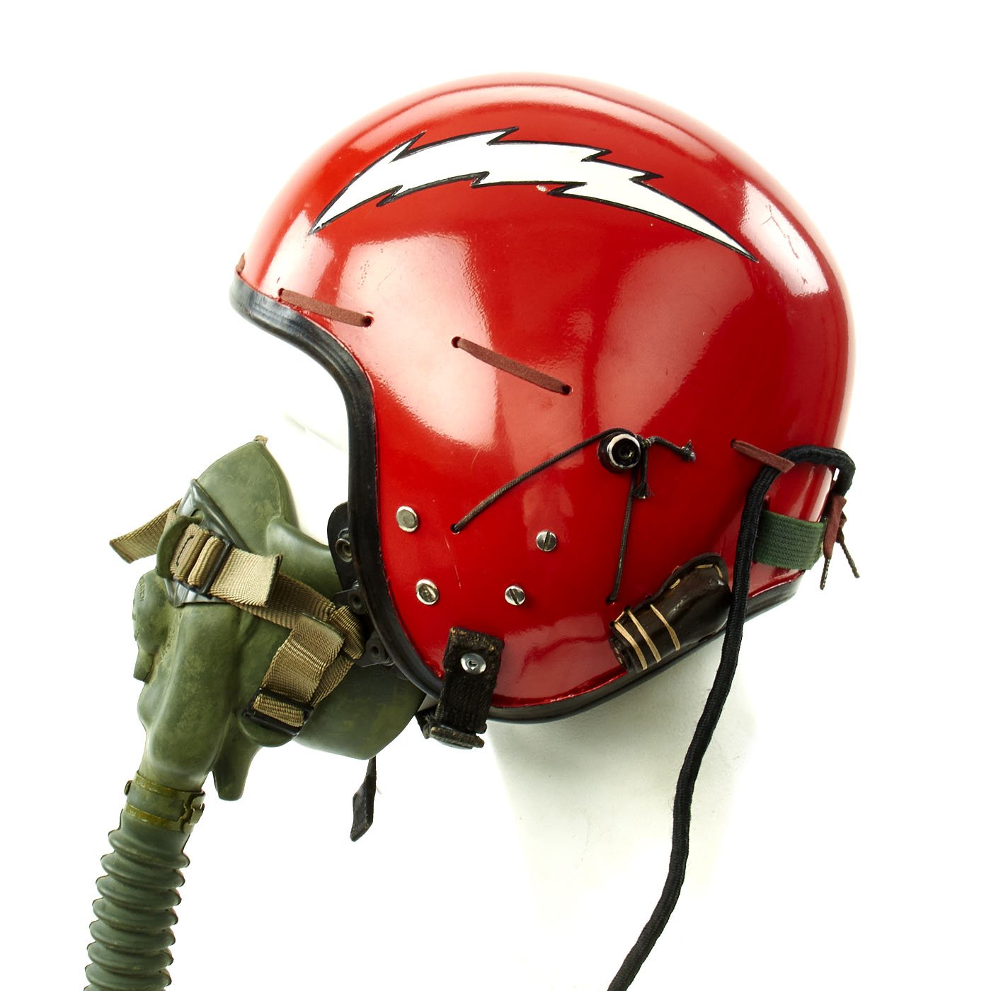 Original U.S. Korean War Air Force Type P1A Flying Helmet with MS