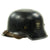 Original German WWII M34 Square Dip NSDAP Double Decal Civic Police Steel Helmet - Size 57 Original Items