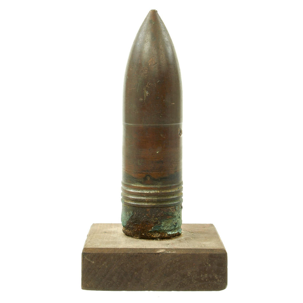 Original Japanese WWII Type 97 57mm Tank Gun Projectile Captured on Guam - USGI Bring Back Original Items