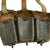 Original German WWII Naval Black Leather Mauser 98k Triple Pouch with Kriegsmarine Marking - dated 1942 Original Items