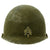 Original U.S. WWII 4th Armored Division 3rd Army Technician 4th Grade M1 Schlueter Front Seam Helmet Original Items